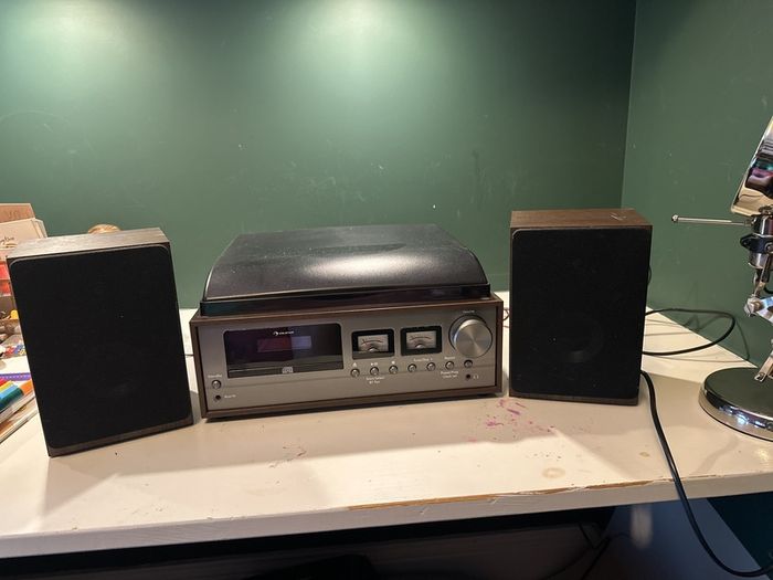 record player and CD