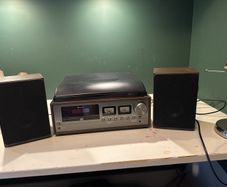 record player and CD