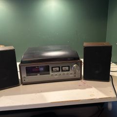 record player and CD
