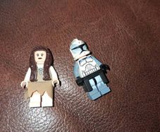 Lego star wars Minifigure 10236 ewok village sw0504 princess leia + clone trooper commander wolffe sw0330