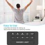 Projection Alarm Clock, Alarm Clocks Bedside Mains Powered, Projection Clock with FM Radio, Large VA Display, 4-Level Dimmer, Snooze, Digital Clock for Bedroom Image 2