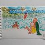 Original Art Original Drawing Holiday Art Coastal Aesthetic Image 6