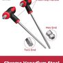 ROTATION 16 Pcs Hex and Torx Wrench Set, T-Handle L-Key with Case Image 4