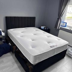 New Kingsize Bed With Headboard And Mattress