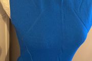 Dress blue warehouse long knitted stitching