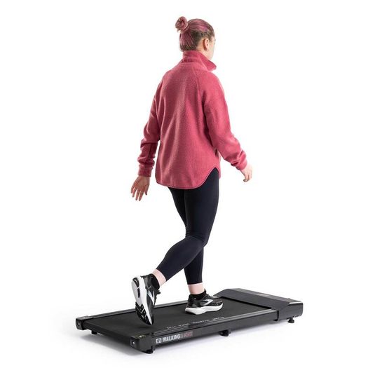 Compact treadmill with remote