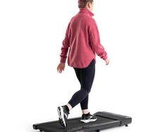 Compact treadmill with remote