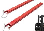 Pallet Fork Extensions, 1840 mm Length 115 mm Width, Heavy Duty Carbon Steel Fork Extensions