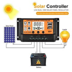 Solar charge controller 10-100A MPPT/PWM 40A