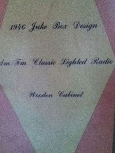 1946 juke box design