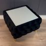 Velvet coffee table with glass Image 5