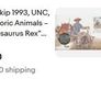 T-Rex Dinosaur collectors coin in vintage stamp cover Image 6