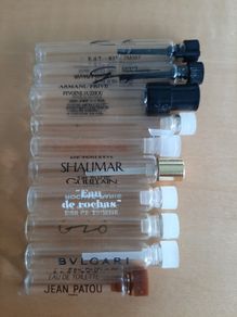 Empty perfume phials