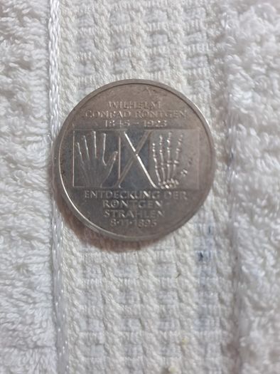 coin. silver 10 deutchmark.