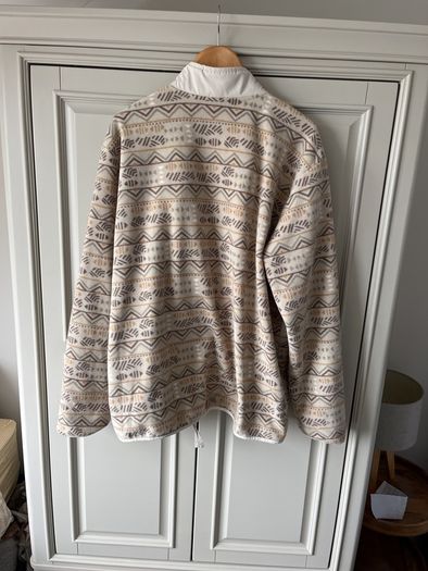 Columbia Men's Beige Pattern Fleece Jacket Size XL