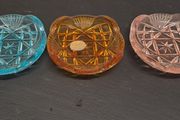 1950s Bohemia glass trinket dishes