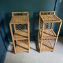 Pair of wicker nightstands Image 5