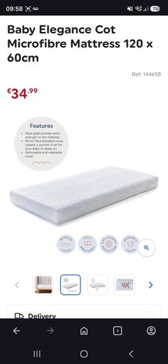 cot,Mattress&fitted sheets