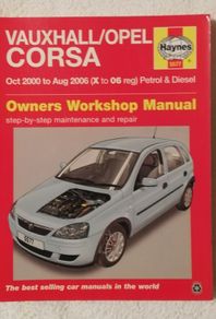 Opel Corsa 00-06 petrol/diesel workshop manual/Haynes/Vauxhall