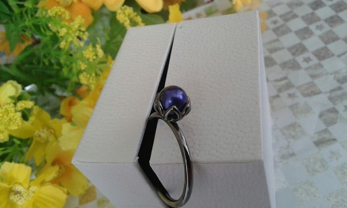 Brand new genuine Pandora freshwater pearl ring