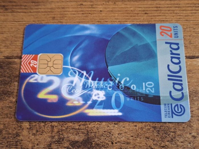 Ireland CallCard "Music", used, 8/1996, 20 Units - free standard postage