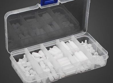 Nylon Hex Spacers Assortment Kit, M3, 120pcs