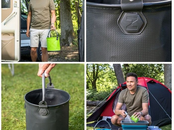 Colapz 9L Blue Collapsible Bucket - Camping Folding Bucket with Handle