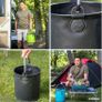 Colapz 9L Blue Collapsible Bucket - Camping Folding Bucket with Handle Image 7