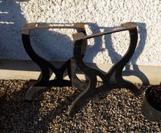Iron table legs