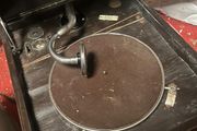 Vintage His Master's Voice Portable Gramophone