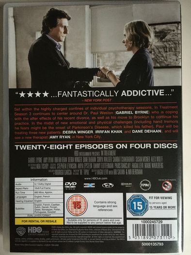 In Treatment - Season 1-3 (2008-2010) Gabriel Byrne [DVD TV Boxsets]