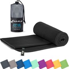 Microfibre towel - compact, ultra lightweight & quick dry - perfect for gym, travel & beach - swimming towels for sports, camping & hiking