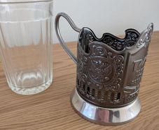 Trans-Siberian Railway Podstakannik Tea Glass
