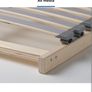 King size bed frame Malm oak veneer Image 3