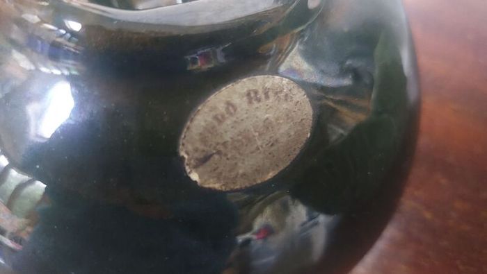 Stunning Vintage Mid Century Modern Ceramic Ashtray in the Most Amazing Turquoise Green and Brown Glaze, Grand River Pottery, Fergus, Canada- A Tobacciana Collector's Dream Piece!