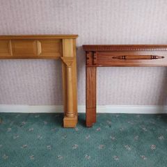 fireplace timber surround x2