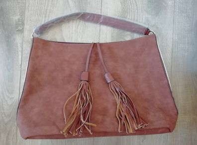Tan suede bag new