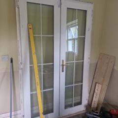 Double patio doors