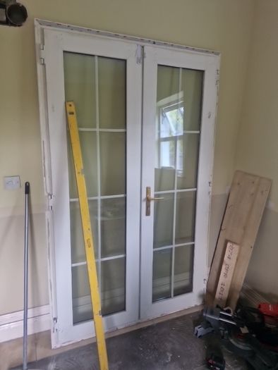 Double patio doors