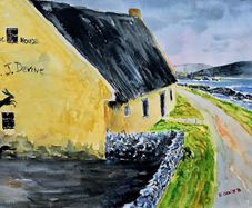inisherin pub watercolour