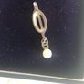 white gold pendent with pearl Image 3