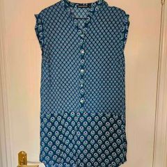 Very lightweight summer shirt dress/beach cover up 8-10