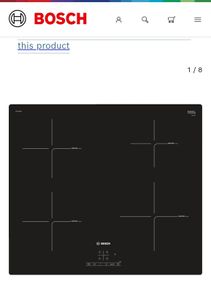 Bosch Series 4 60cm Induction Hob