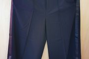 BNWT - Diesel Side-stripe pleat-front Black trouser