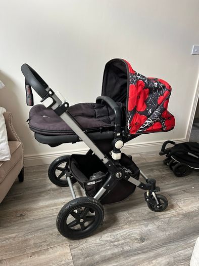 Limited Edition Bugaboo Cameleon Pram / Buggy / Stroller Set with Andy Warhol Cover