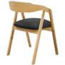 Oak Dining Armchair Plush Upholstered. Any Colouir or material Image 3