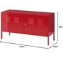 Ikea red steel cabinet Image 6