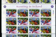 2002 Ireland 75th Anniversary of Irish Scouting Commemorative Stamps Sheetlets Plate 1B1B1B1B Mint Never Hinged (MNH)