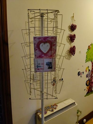 Rotating Postcard Display Stand 40 Pockets