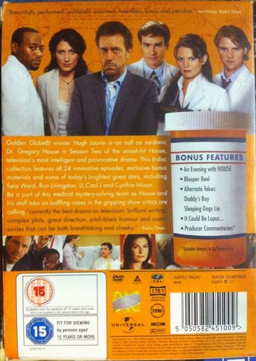 House (Complete Seasons 1-8 2004-2012) [DVD TV Boxsets]